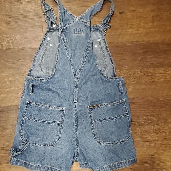 90's Vintage cargo grunge Denim Overalls by Calvin Klein - Picture 7 of 9
